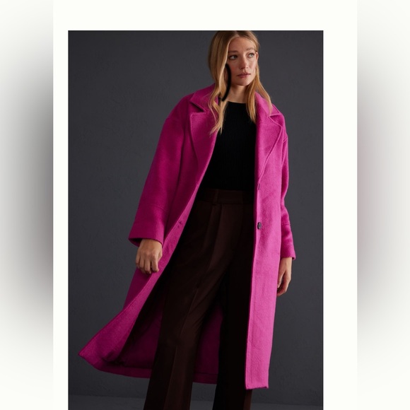ANTHROPOLOGIE NWT GREYLIN BYRCE BRUSHED OVERSIZED COAT 💜 - Picture 3 of 8